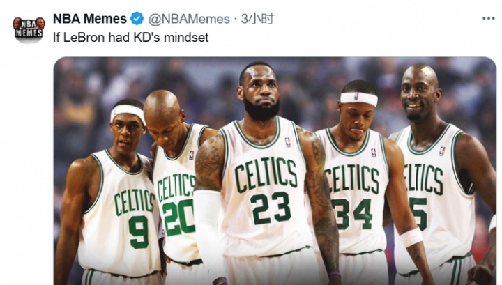 NBA Memes创意P图：若詹姆斯效仿KD会怎样